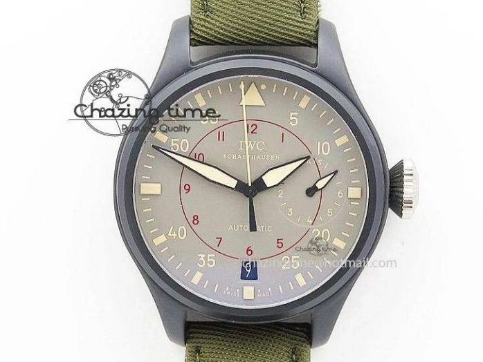 MIROTIME 0110 Aquatimer Chrono IW376803 V6F 1:1 Best Edition Gray Dial on Rubber Strap A FlexibleFit 7153